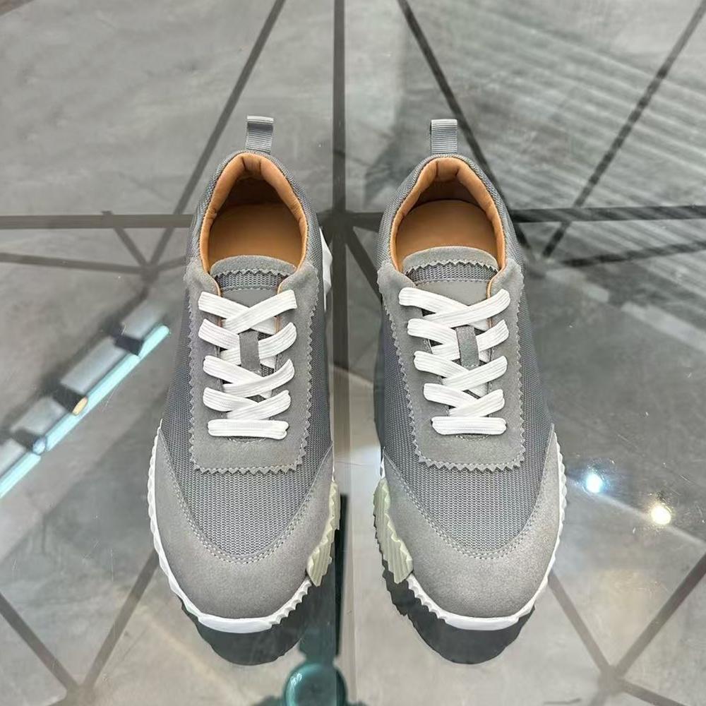 New Men's Running Shoes Luxury Women's Casual Shoes Leather Brand Fashion Brands Comfortable Lace-up Sneakers