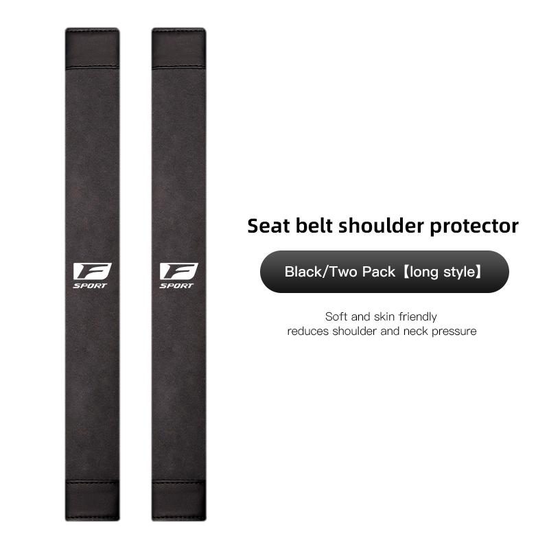 2PCS Car Seat Belt Pad Cover Suede Soft Car Shoulder Pad for x222 RX400h IS300h NX300h RX450h IS250 RX350 LX570 LX600 LX470 LS 222x