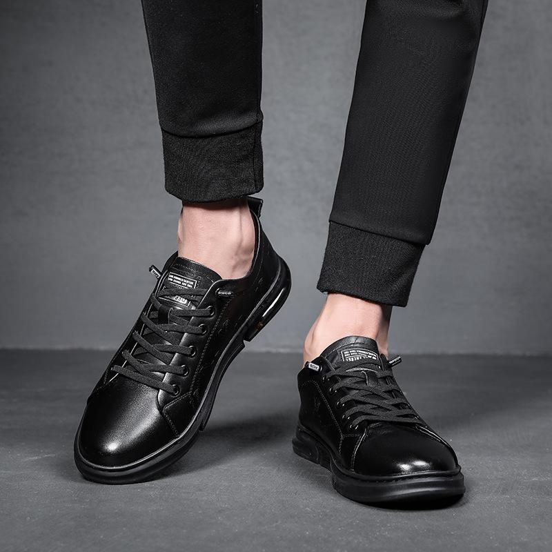 Pantofi pentru bărbați, primăvară și toamnă, pantofi de bărbați din piele naturală, pantofi casual cu imprimare din piele de vacă, de brand la modă, modele pentru bărbați