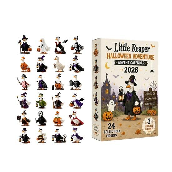 Halloween Blind Box Horror Ducks Advent Calendar 2026, 24-Day Spooky Countdown with 24 Funny Figurines Unique Collectible Duck Figures,
