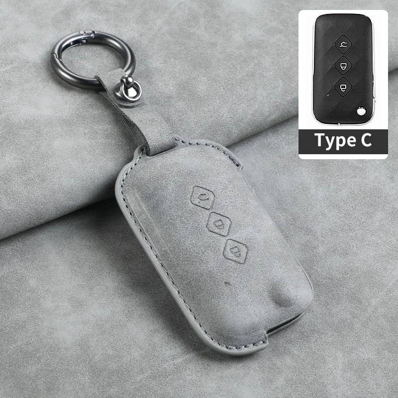 Leather for Chevrolet Aveo Trax Groove Captiva 2025 Wuling Flip Car Key Case Cover Shell 3 Button Remote Key Keychian Accessory
