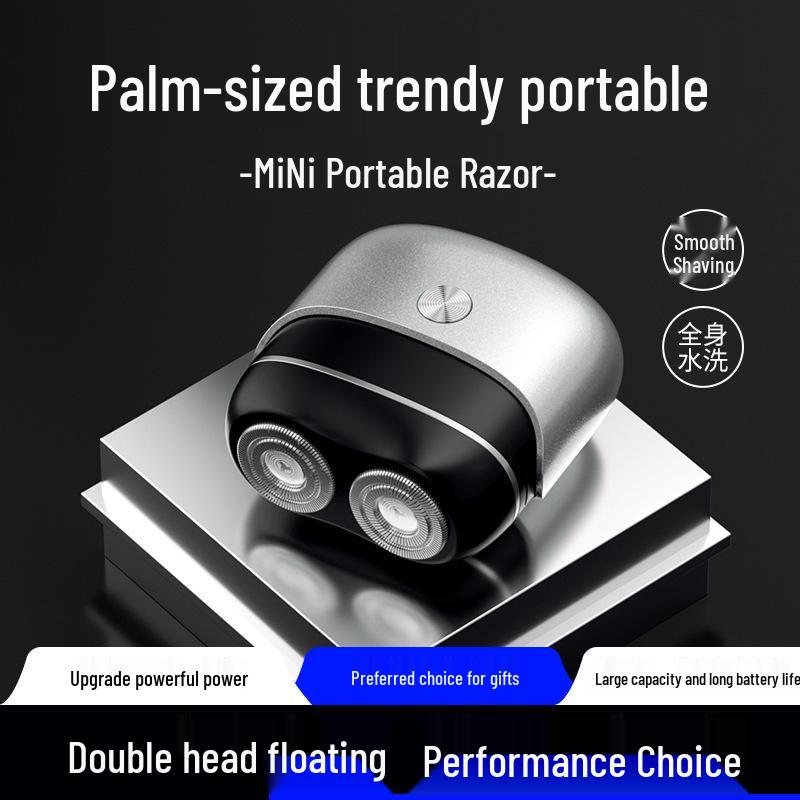 Compact Magnetic Electric Shaver, Whole Body Washable, Portable for Home & Travel