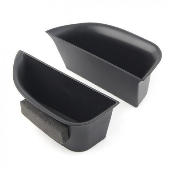 2Pcs Car Front Door Handle Armrest Storage Box Tray Bin For MKZ 2014-16