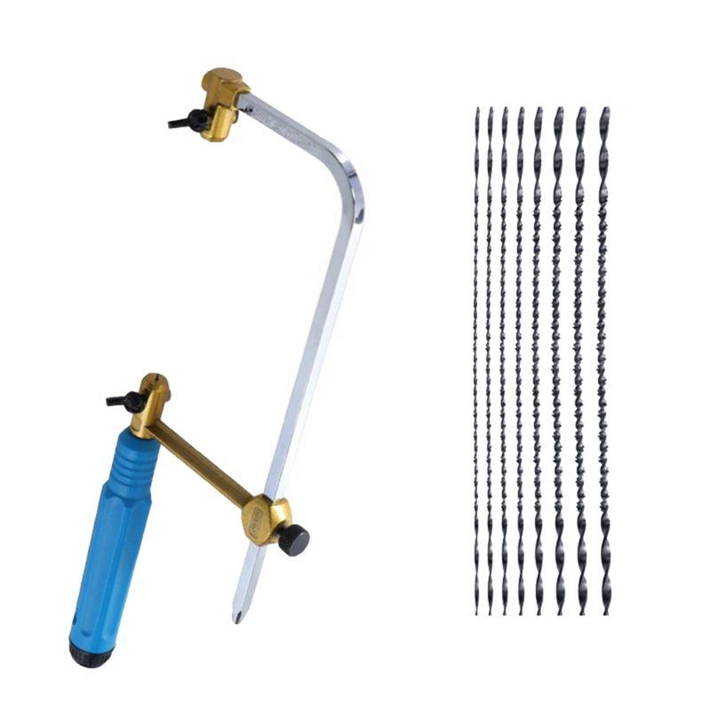 BAAJ-Adjustable Frame Sawbow U-Shape Coping Jig Saw For Craft Jewelry DIY Tool With Spiral Blades Tool