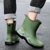 Men's Outdoor Non-Slip Waterproof Rain Boots for Mountain Climbing & Fishing
