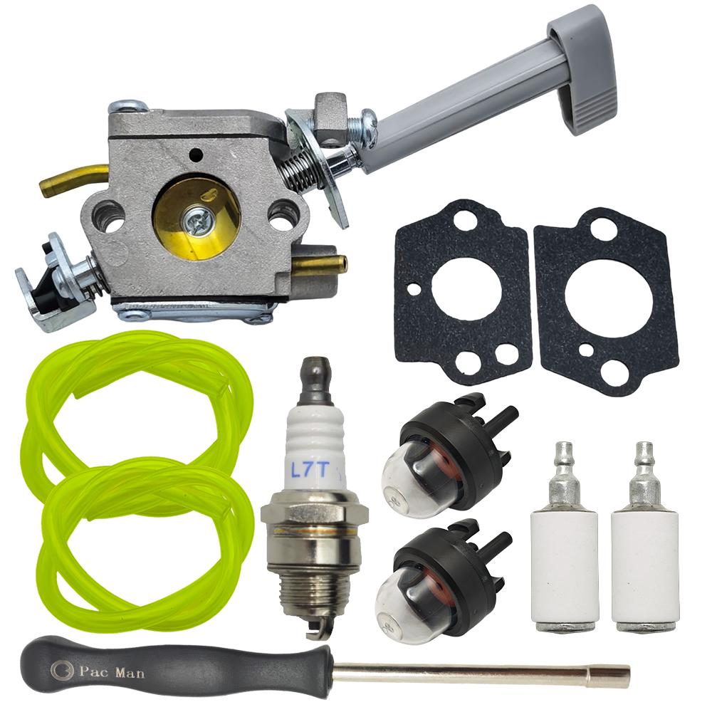 Carburetor and Carb Adjusting Tools For Ryobi BP42 RY08420 RY08420A w Fuel Filter Line Replace 308054079 530069247
