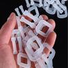 White Packing Strap Buckle 60x25 Mm Belt Buckle Plastic Packing Buckle  Clothing Accessories