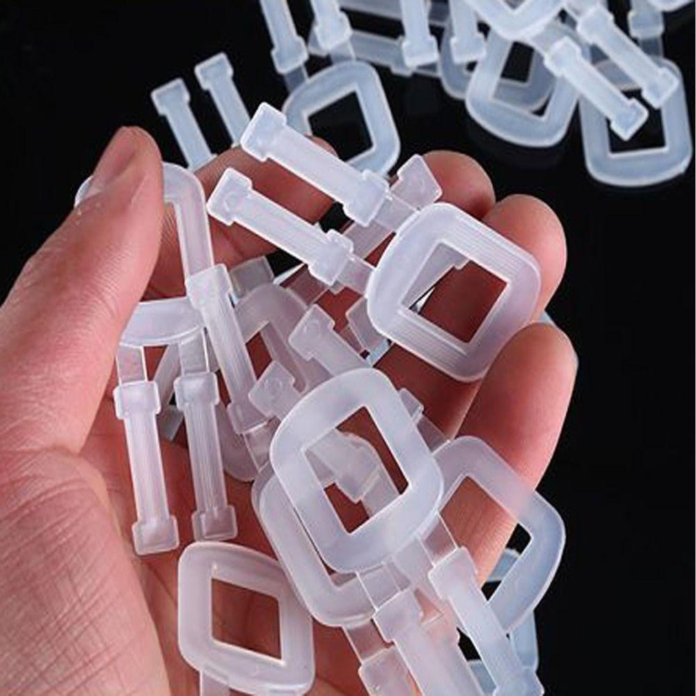 White Packing Strap Buckle 60x25 Mm Belt Buckle Plastic Packing Buckle  Clothing Accessories