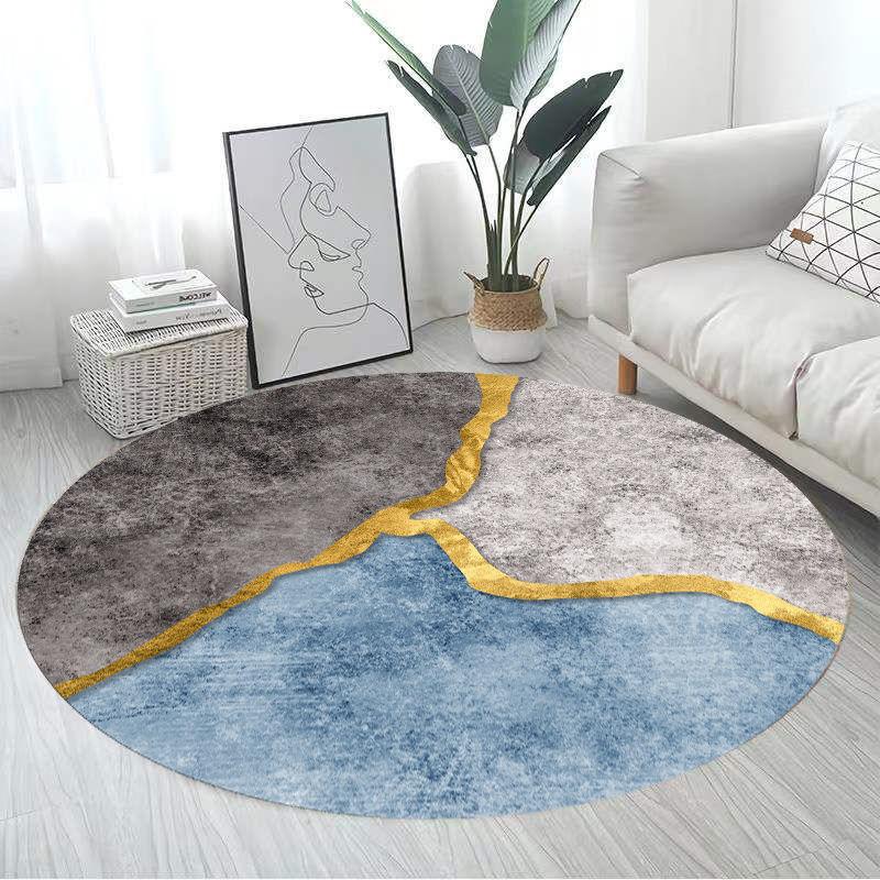 Simple Modern Round Carpet Living Room Decoration Sofa Coffee Table Mat Room Decoration Teenager Rug Home Bedroom Decor Fur Rugs