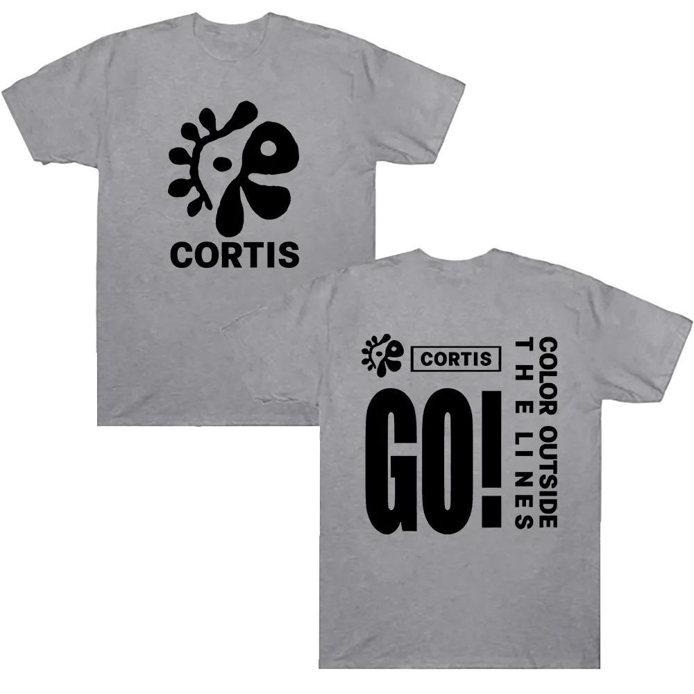 Cortis Nová chlapecká skupina _GO_ Tričko s potiskem z kresleného filmu Merch Dámská Pánská Móda Kulatý výstřih Krátký rukáv Bavlna Ležérní Tričko