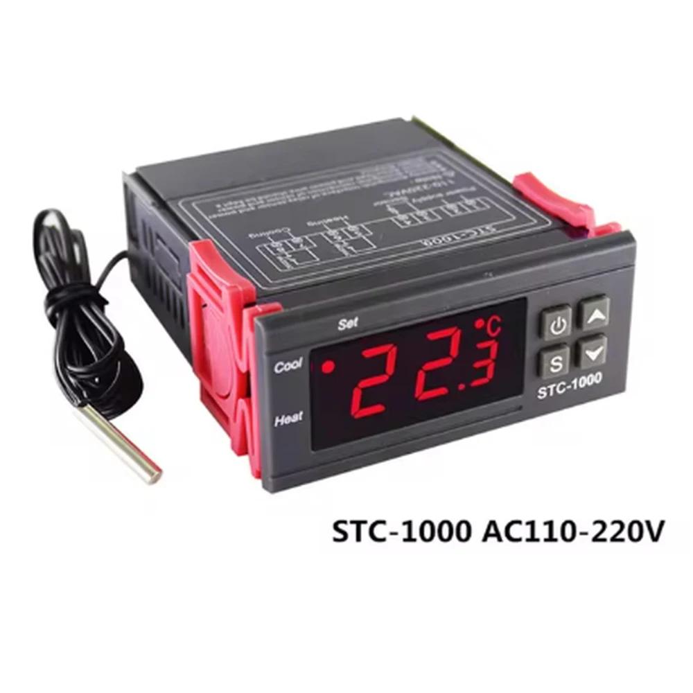 Controler Digital de Temperatură LED, Termostat, Termoregulator, Releu Incubator, Încălzire și Răcire 12 V 24V 220V STC-1000