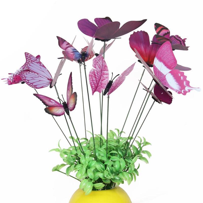 

Моделирование бабочки шеста цветочная композиция горшечного садоводства украшение дома украшение зеленых растений фиолетовый