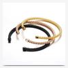 Personalisierte Retro Offene Manschettenarmband aus Edelstahl 4MM