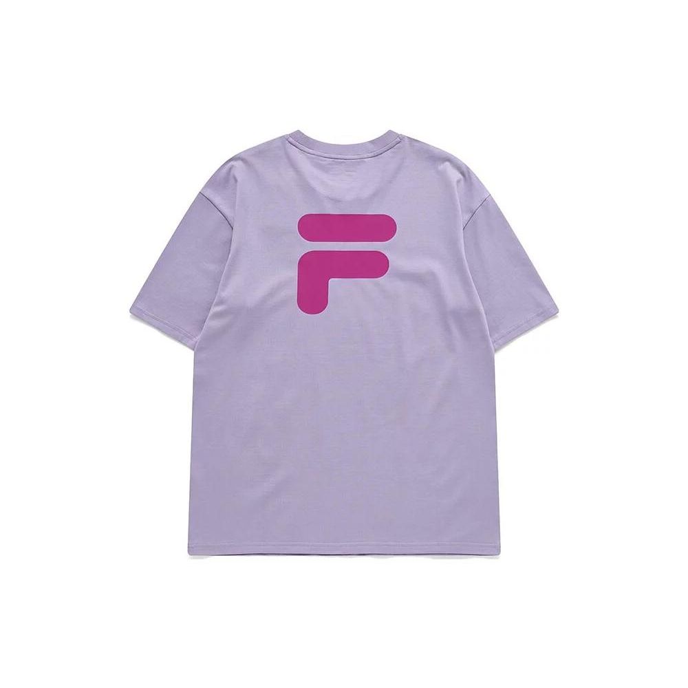 Fila Fusion American Retro Dopamine Casual Round Neck Short Sleeve T-Shirt Unisex T-Shirts T11U126110A-VT