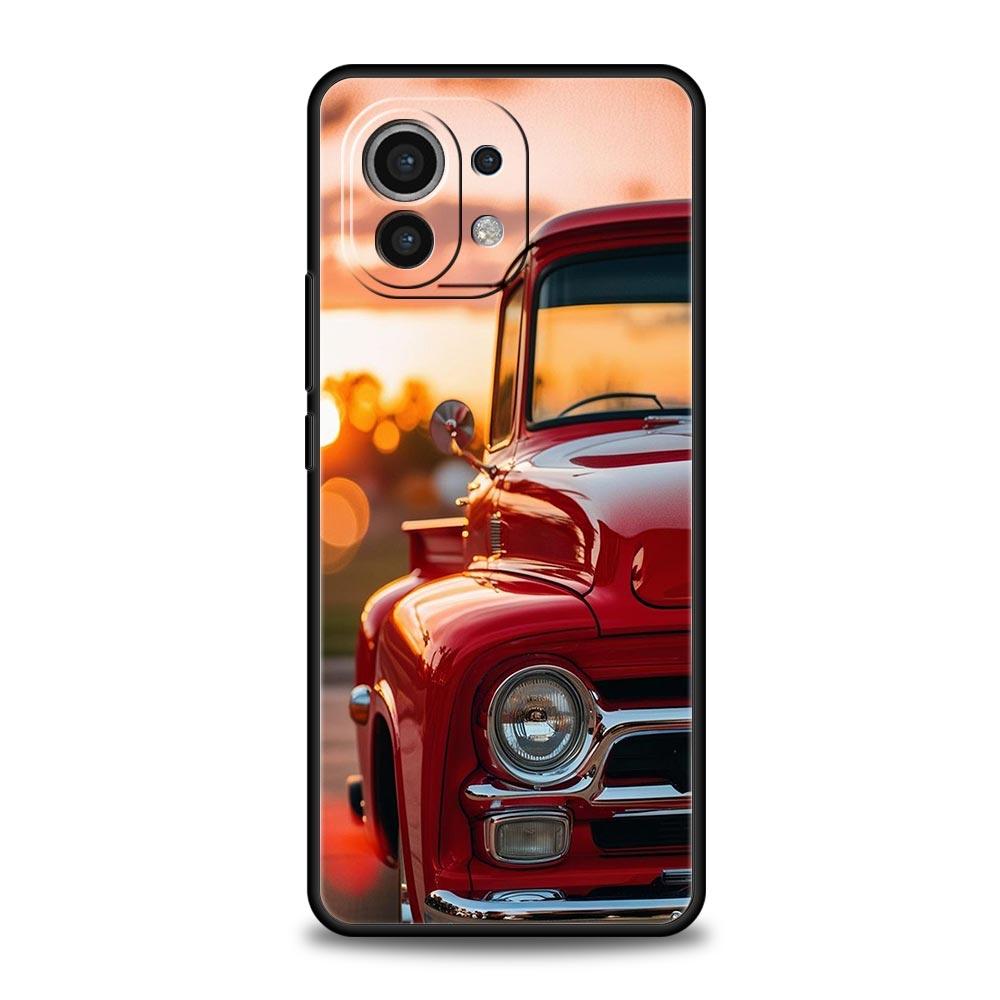 Black White Car Phone Case For Xiaomi Mi 17 15T 15 14 14T 13T 12T Pro 12 13 Lite 5G 11T Poco X6 X7 X5 Pro Soft Cover