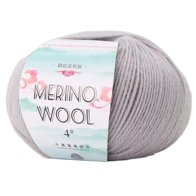 Soft Worsted Weight Yarn Wool Yarn Hand Knitting Yarn 1.76oz/Roll For Knitting Rugs Sweaters Scarves Hat Gloves