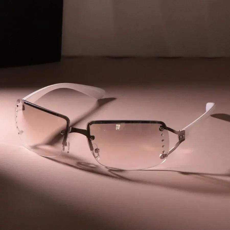 

Fashion Metal Gradient Sunglasses Women Men Minimalist Square Designer Sun Glasses Male Female Brand Colorful Oculos De Sol Other