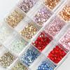 Glitter Rhinestones AB-Flat Back Shiny Stones Nail Art Decoration Mixed Sizes Nail Gems Crystal Strass Accessories