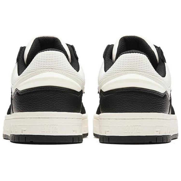 New Anta Anti Slip Wear Resistant Skateboard Shoes Men's Black White 112418051-2