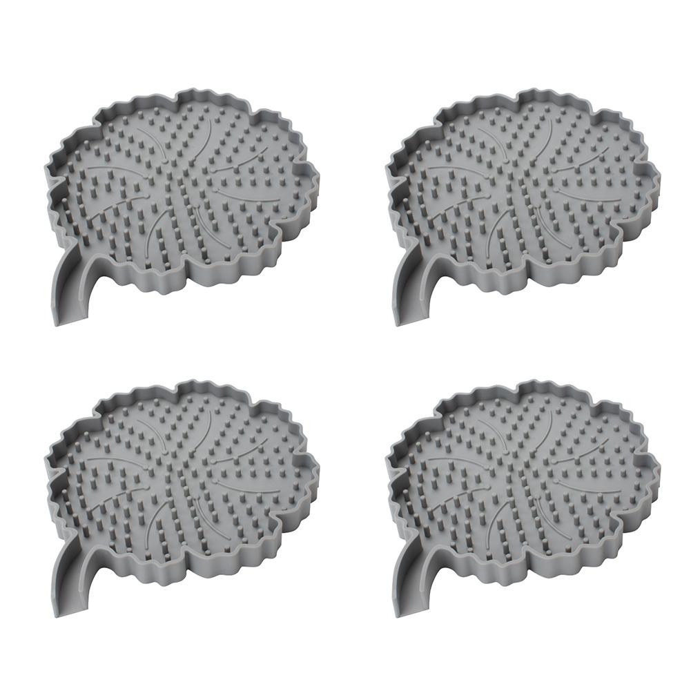 4Pcs Silicone Heat Insulation Pads Kitchen Table MATS Anti-heat Pads Bowl MATS Cup MAT For Kitchen And Dining 16.6x14.9cm