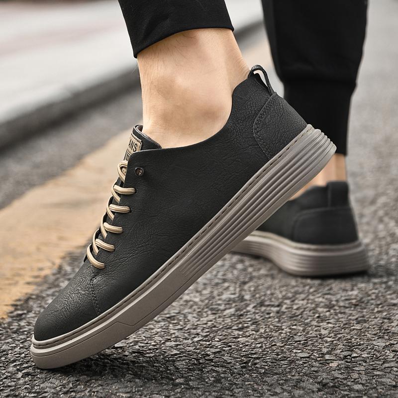 Genuine Leather Men's Sneakers Fashion Business Casual Shoes High Quality New Men Shoes Outdoor Tennis Masculino Zapatos Hombre