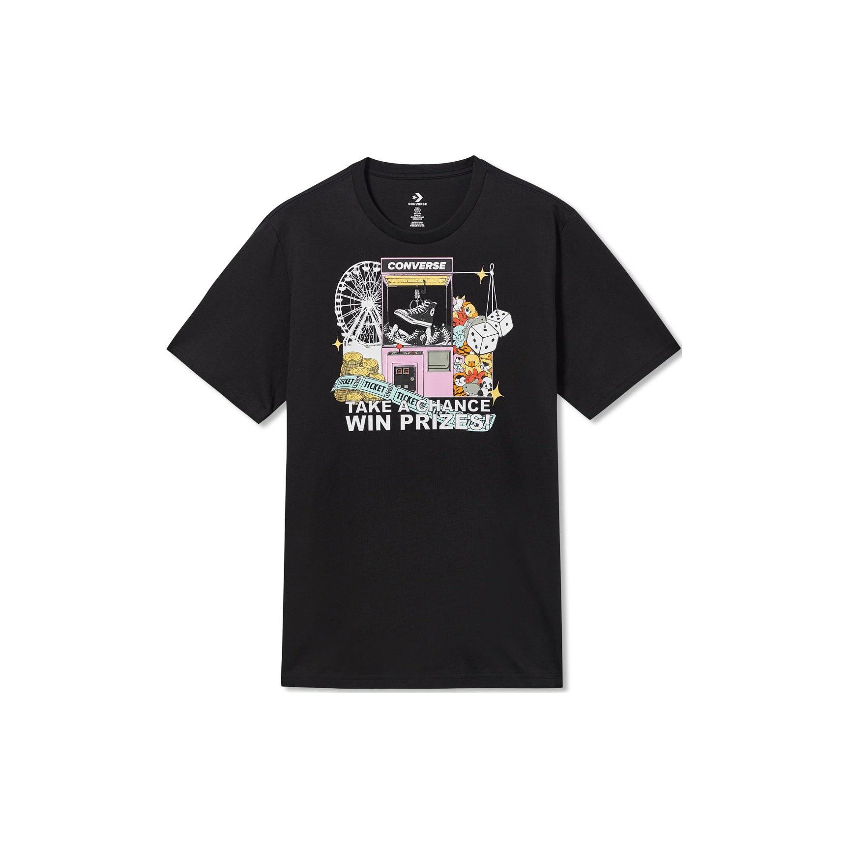 Converse Claw Machine Graphic Tee Asia Sizing Black Men s 10023457-A01 M