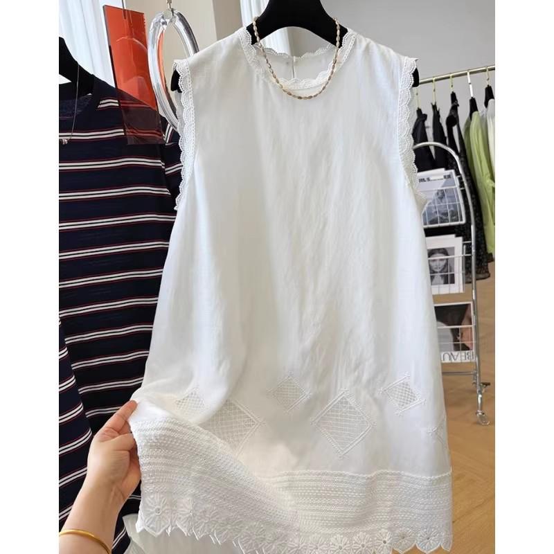 Patchwork Lace Sleeveless Summer Dress – Unique, Slimming & Beautiful