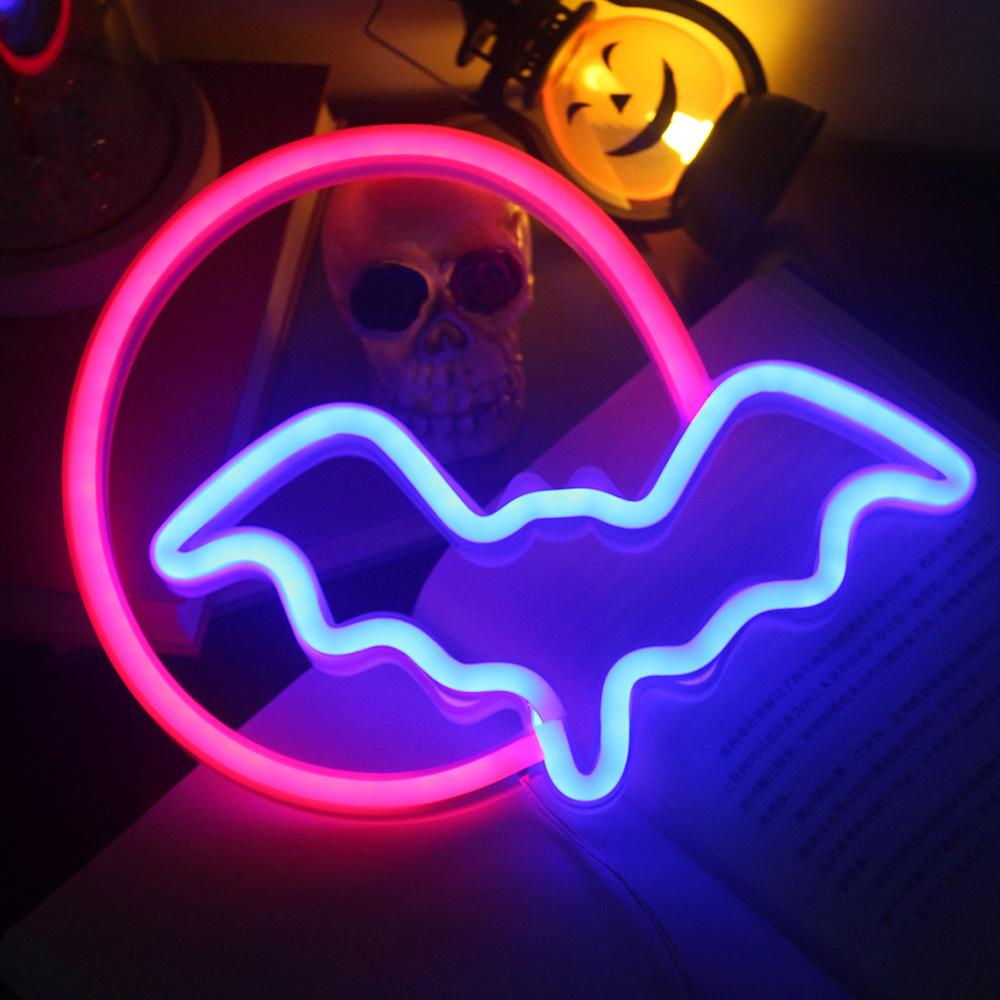 Luces de neón de murciélago USB/batería, letrero de pared de Halloween,  decoración artística, luces de neón para fiesta comprar a buen precio —  entrega gratuita, reseñas reales con fotos — Joom, image size:1000x1000