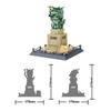 World Famous Architecture Statue Of Liberty New York United States Building Block Model Sets Bricks Educational Toys For Gifts