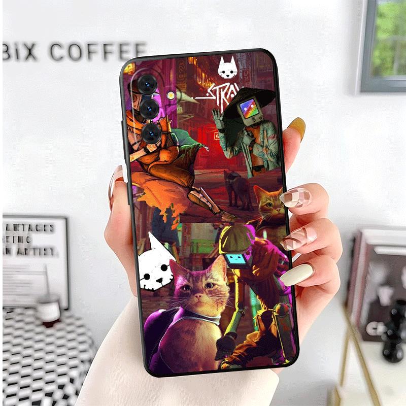 Stray Cat Game B-12 Soft Phone Case for Samsung A17 A37 A57 A16 A26 A36 A56 A15 A25 A35 A55 A14 A24 A34 A54 A13 A23 A33 A53 A52
