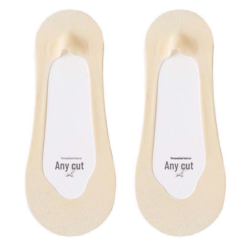 Women's Ultra-Thin Non-Slip Low-Cut Ice Silk Socks for Loafers