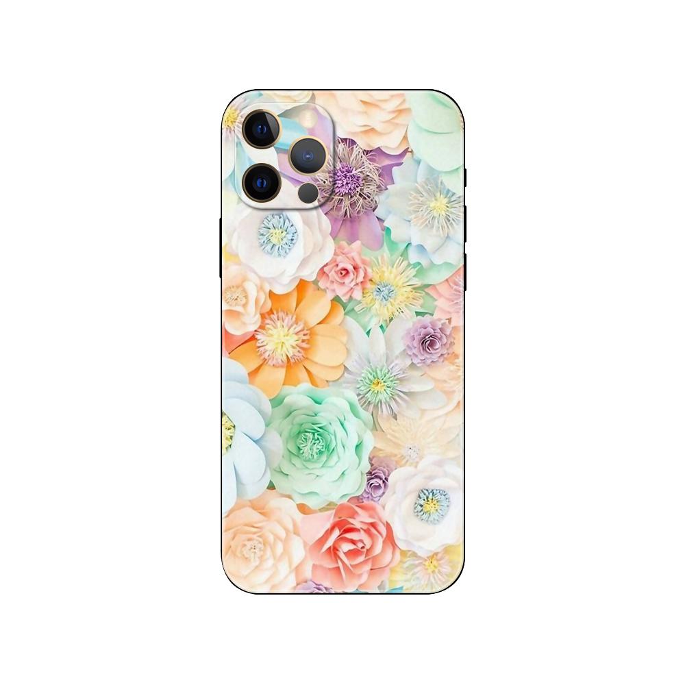 Pink Flower Peony phone case for iphone 5 5s 2020se 6 6s 7 8 plus x 10 XR XS 11 12 13 mini pro MAX black tpu back cover