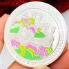 Beijing Badaling Great Wall Four Seasons Spring, Summer, Autumn, Winter Tourist Attraction Gold Plated Commemorative Medal Gift 45mm Coin Gift Box