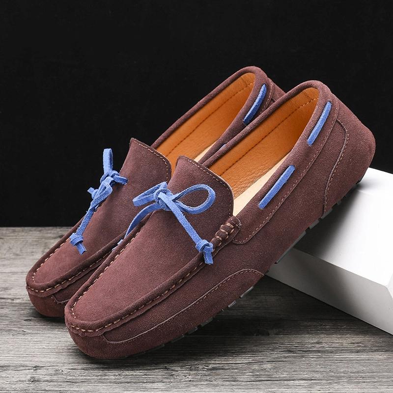 Mokasyny męskie Mokasyny z zamszu Płaskie buty męskie Buty codzienne Męskie mokasyny Męskie buty do jazdy Włoskie luksusowe buty żeglarskie Czapki