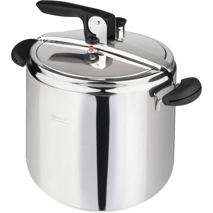 Barazzoni Trykkoker Amelia ø26 cm kapasitet 12 L rustfritt stål 1810 12 liter stål og svart
