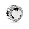 NEW 925 Silver Charm Fit Bracelet Accessories Women Jewelry Love Series Cupid Pink Heart Rose