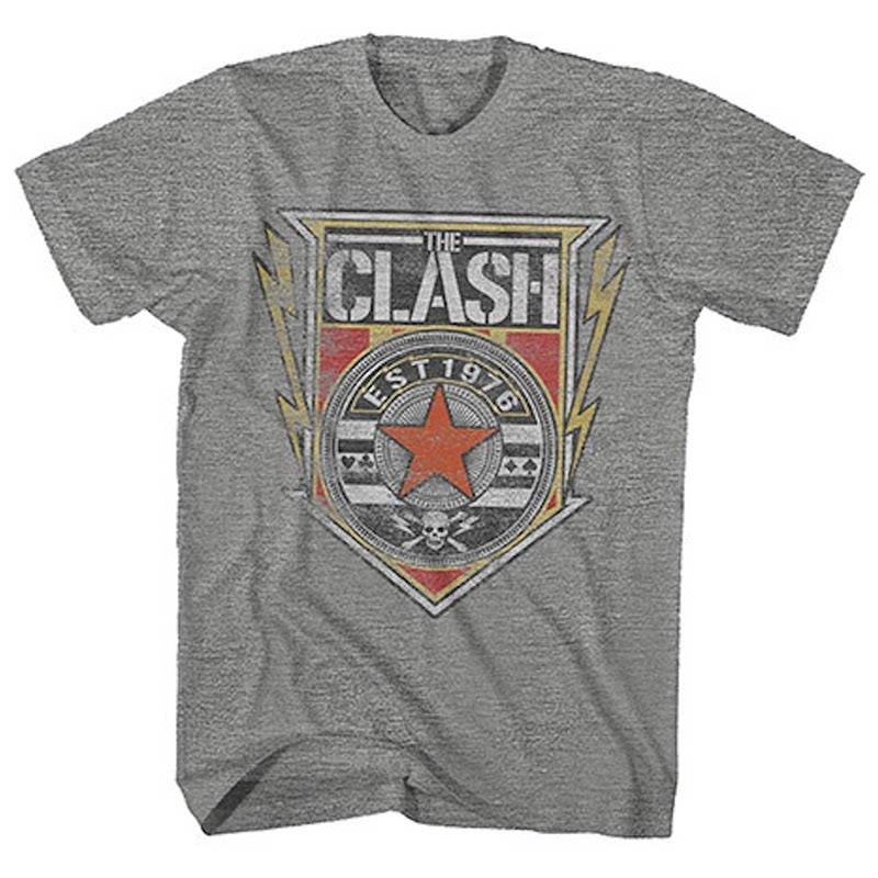 New The Clash Band London Calling Guitarists Guitar Case Rock Band Street Shortsleeved Tshirt
