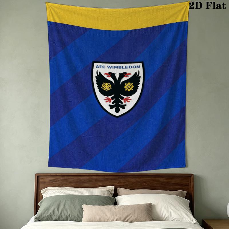 AFC Wimbledon Wandteppich Ästhetisches Wandbehang Gedruckter Stoffdecke Dekorative Wandteppiche für Schlafzimmer Wohnzimmer Heimdekoration