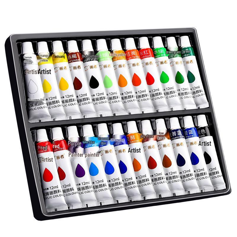 Kids' Acrylic Paint Set: Non-Toxic, Washable, Waterproof, Sun-Protected, Colorfast for Doodling & Textile Art