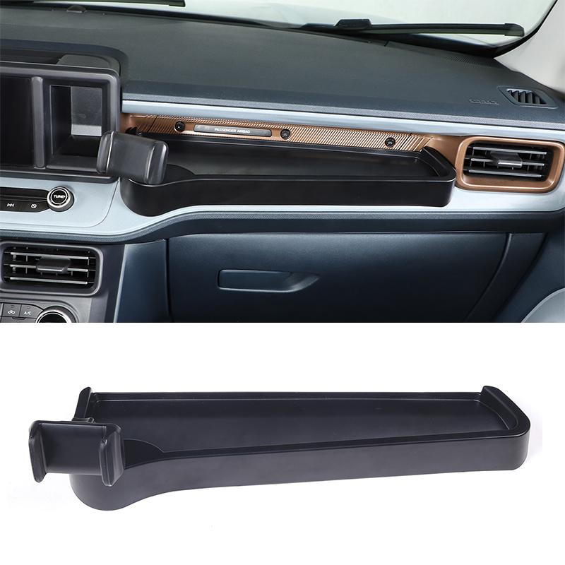 

Автомобильный перчаточный ящик для второго пилота, пассажирский ящик для хранения для Ford Maverick 2022, лоток, держатель для телефона, подставка, организ... Style A