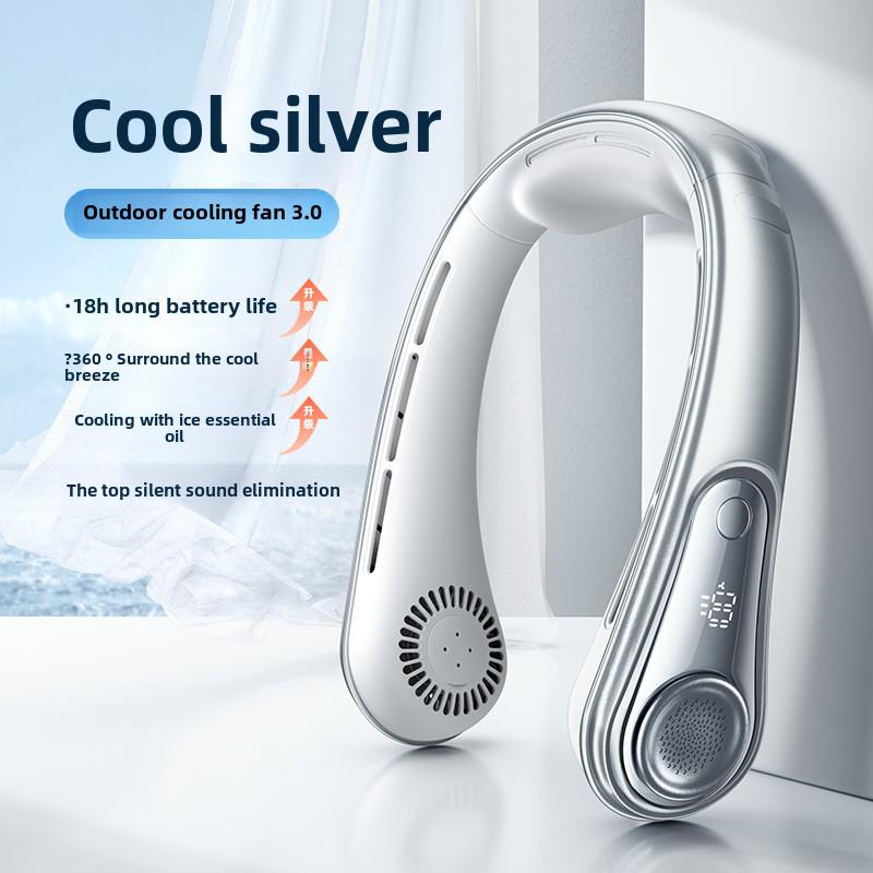 

Вентилятор Jiletang USB с подзарядкой для шеи — портативный и без помощи рук для использования на открытом воздухе 1800mAh Battery