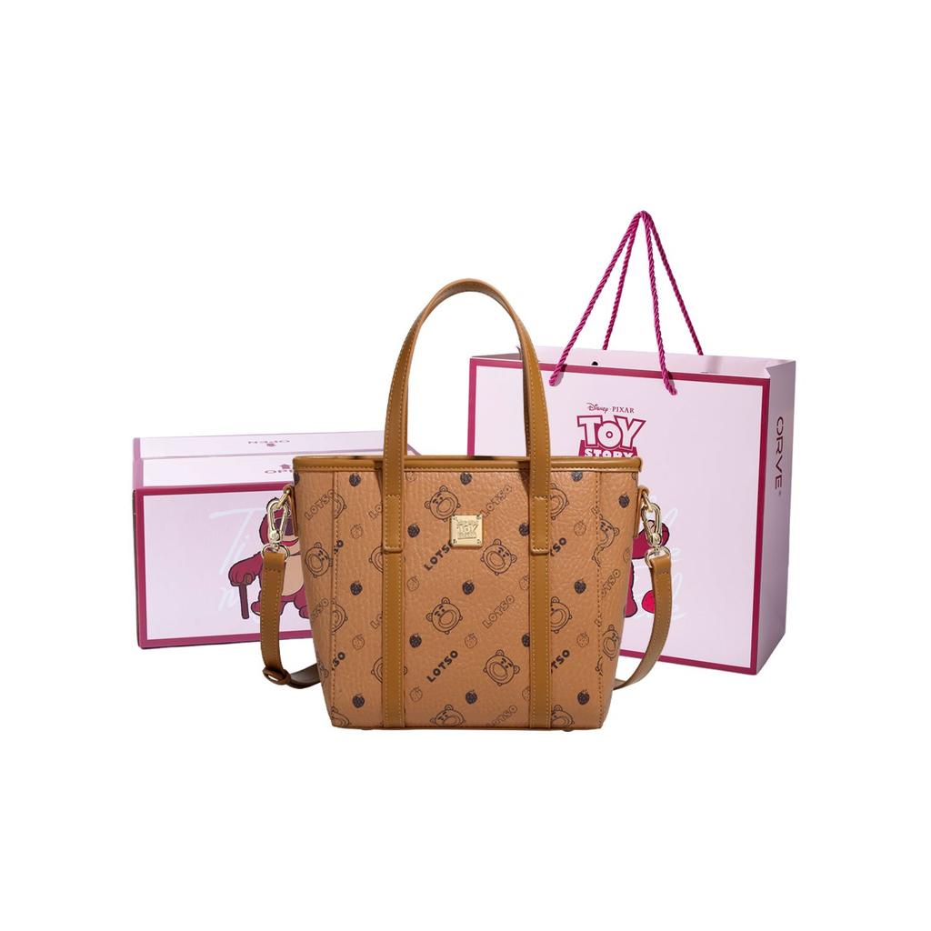 Disney Strawberry Bear Series Cute Fashion Versatile Shoulder Crossbody Tote Bag Women Tote Bag Multicolor BMK-72523