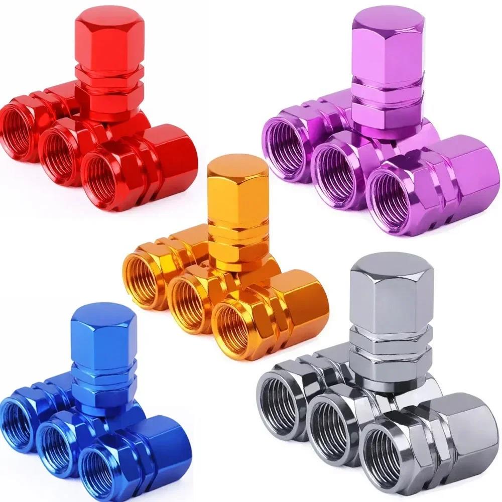 Tire Valve Stem Caps Decorative Tires Accessories Aluminum Alloy Nipple Wheel Caps For Cars Motorcycles Bicycle Cover Dustproof Tire Chucks 1