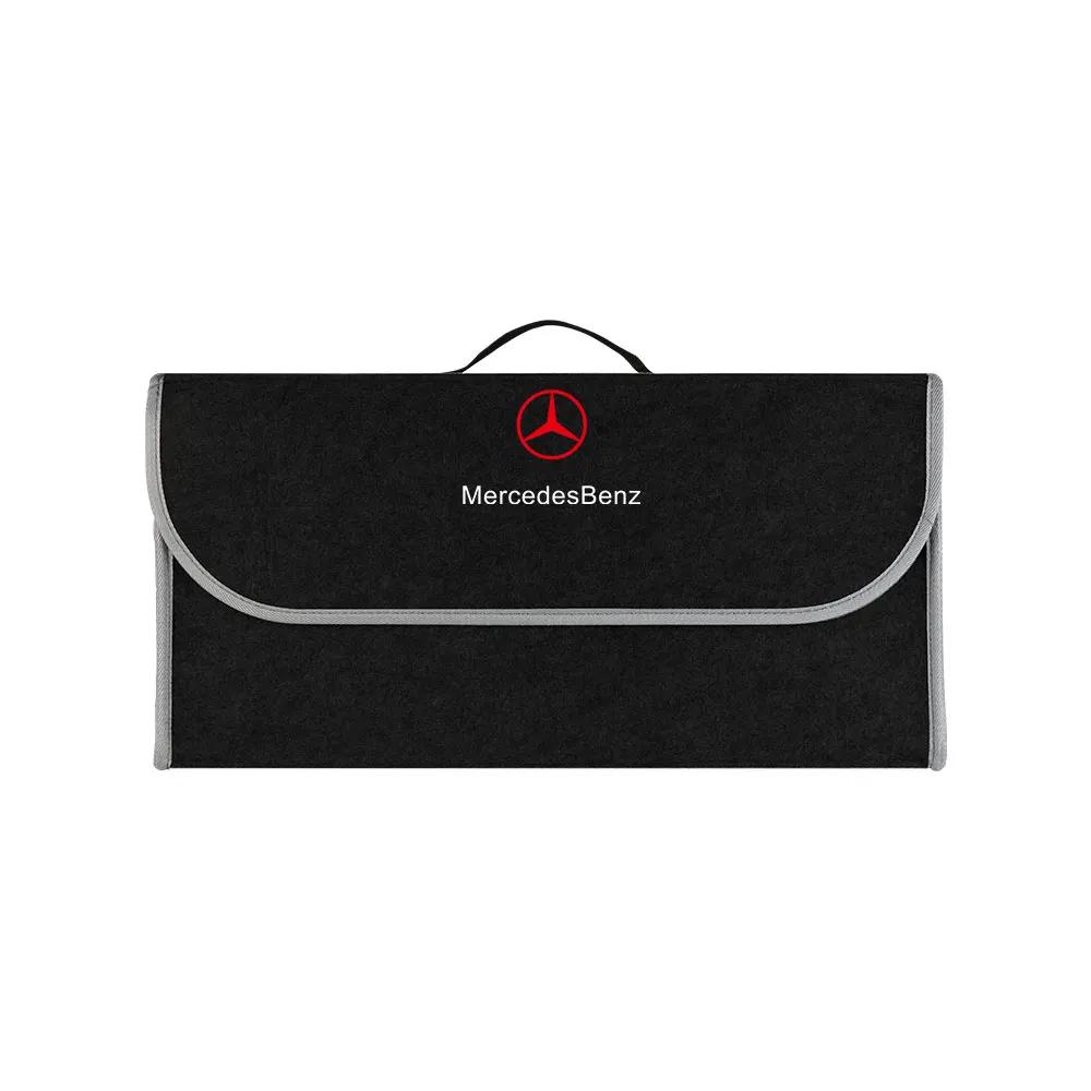 Car Trunk Organizer Box Large Capacity Auto Storage Bag Folding for Mercedes Benz E C G R S Class W176 W204 W212 GLC CLA GLA AMG