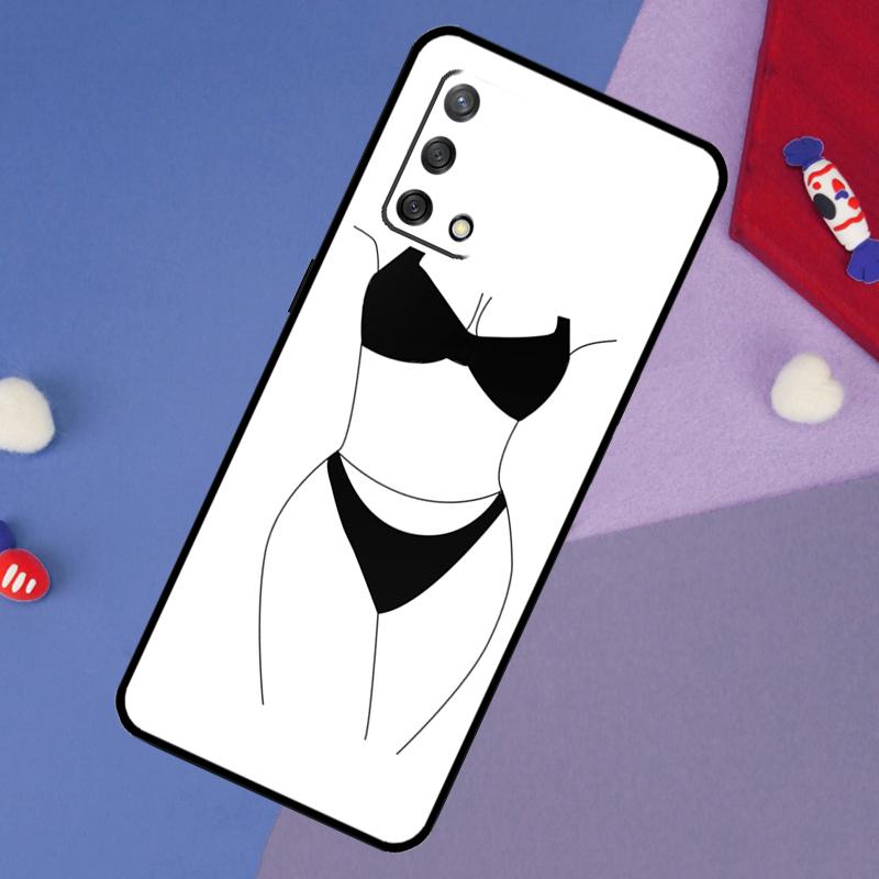 Woman Body Line Art Case For Oppo A60 A80 A40 A6 A5 Pro A15 A16 A17 A57 A94 A74 A54 A76 A96 A18 A38 A58 A78 A98