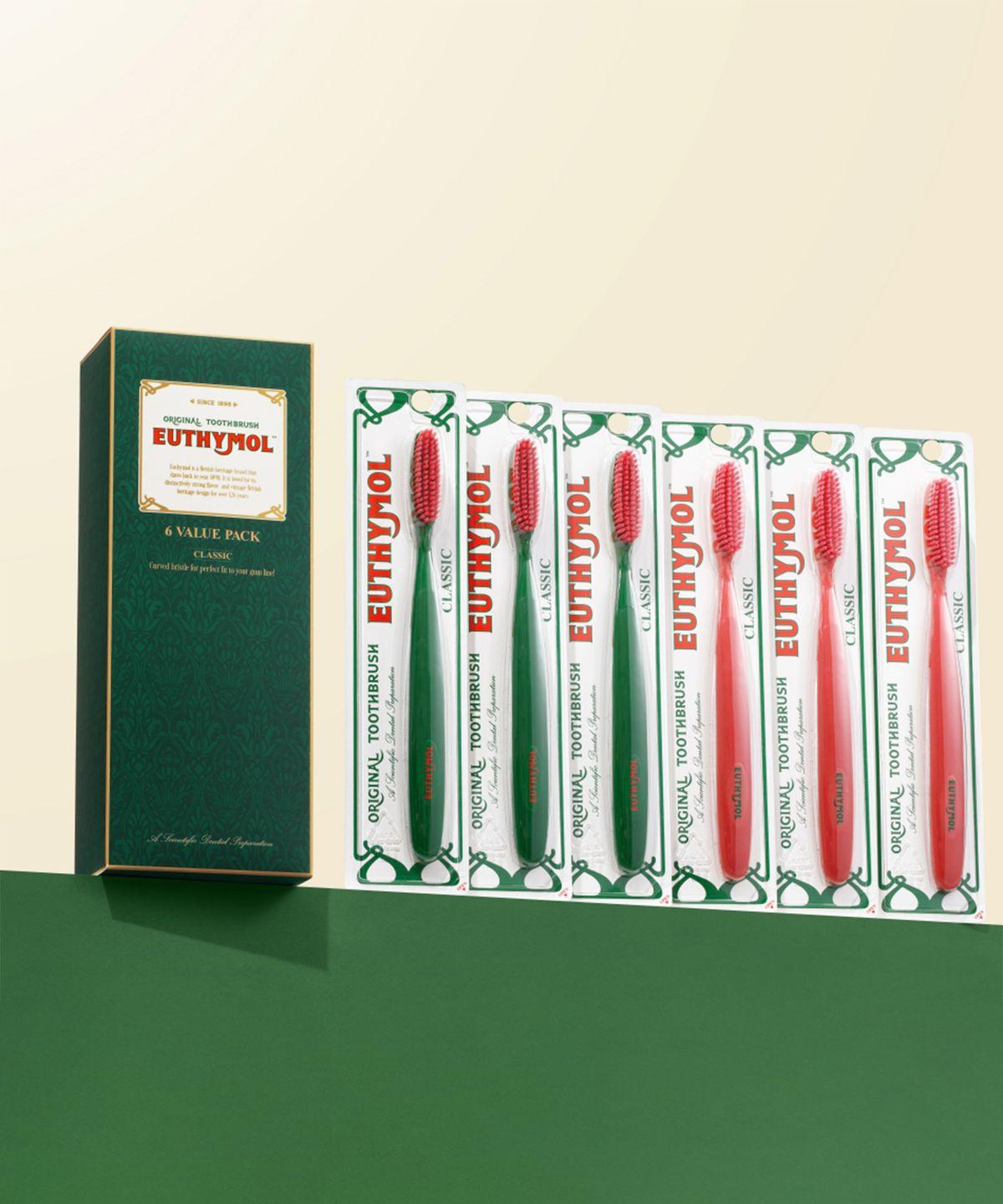 Royal Heritage Classic Fine Bristle Toothbrush 6-Pack Value Pack