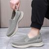 Men's Fashion Slip On Shoes Lightweight Breathable Knit Upper Casual Walking Shoes Flexible Sole Comfortable Fit