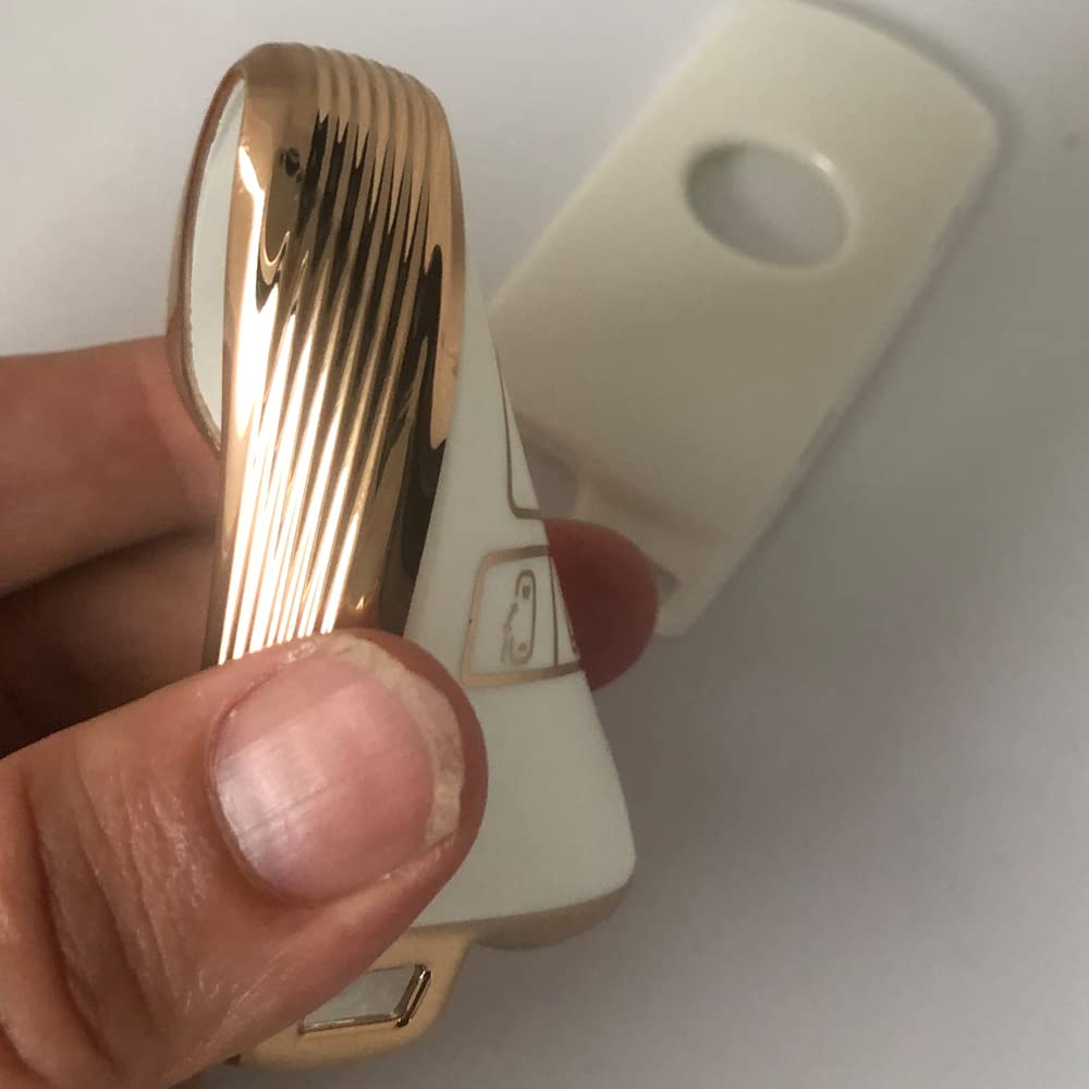 Kinotaka TPU smart key case for Toyota vehicles, 4 buttons,