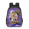 Zaino Scolastico per Bambini JoJo's Bizarre Adventure Borsa Cartoon Anime Ragazzi Ragazze 3-4 Elementare Leggero Ergonomico Tessuto Oxford