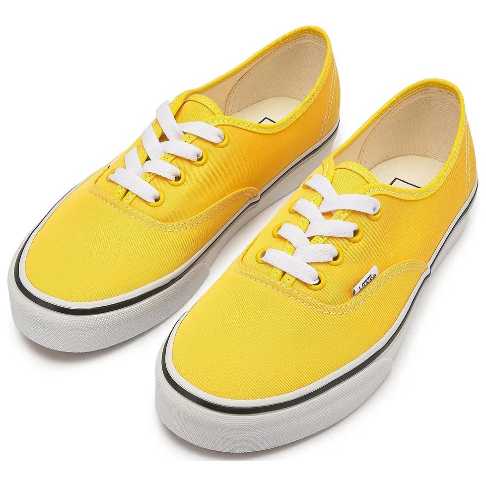 Vans Authentic Low Top Skateboard Shoes Unisex Yellow VN0009PVU4L1